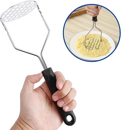 Amassador Espremedor Manual De Batatas Inox Grande Fácil Manuseio