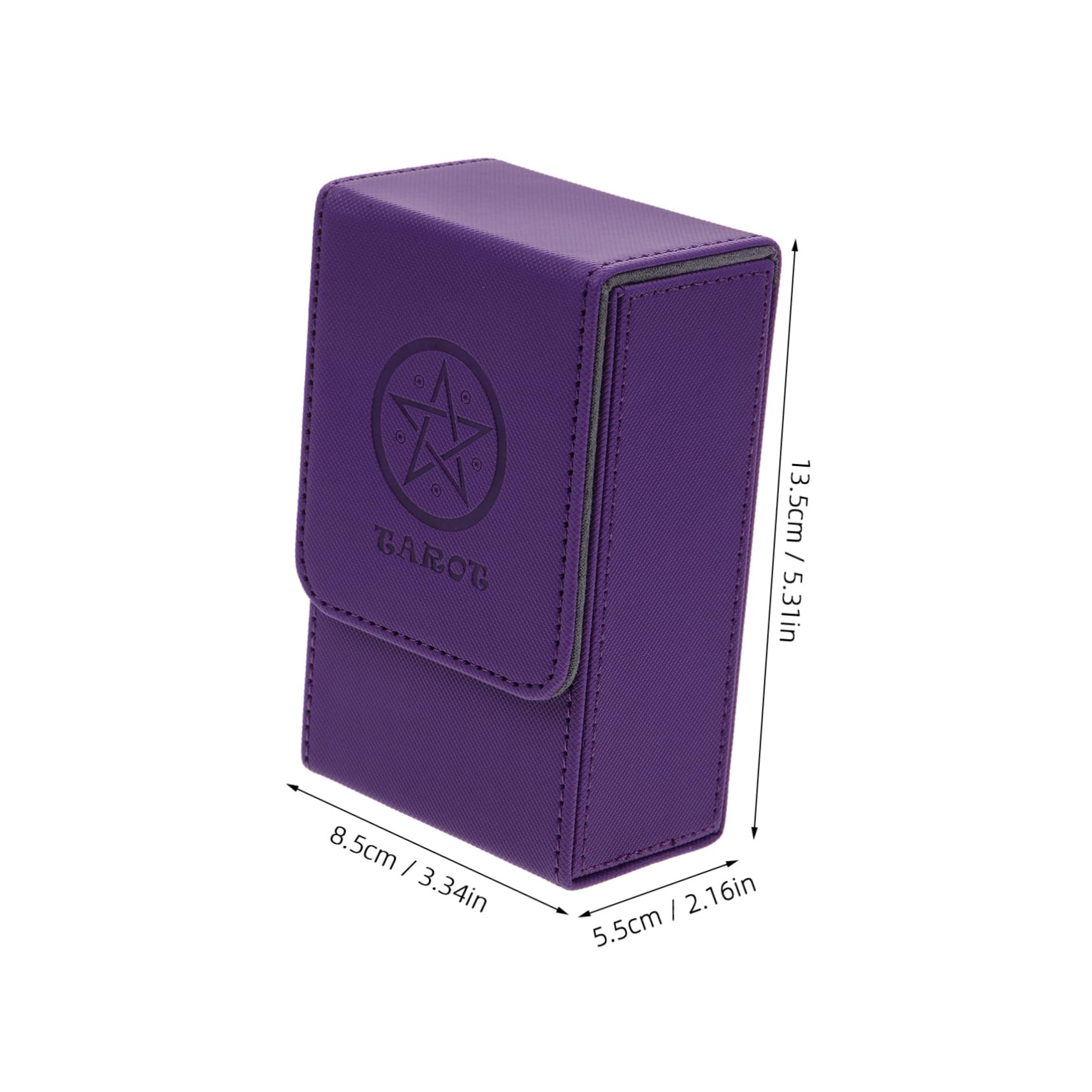 Abaodam Scatola Porta Carte Tarocchi in PU Coperchio Magnetico per Collezionisti e Appassionati, Custodia Rigida Spazio Capiente e Bordi Protettivi per Giochi da Tavolo e Carte Collezionabili