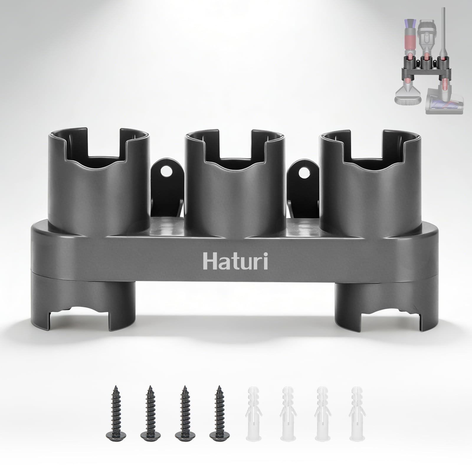 Wall Mounted Accessory Holder Compatible with Dyson V15 V12 V11 V10 V8 V7 Gen5 Cordless Stick Vacuum, Tool Organizer Wall Mount for Vacuum Attachments Storage