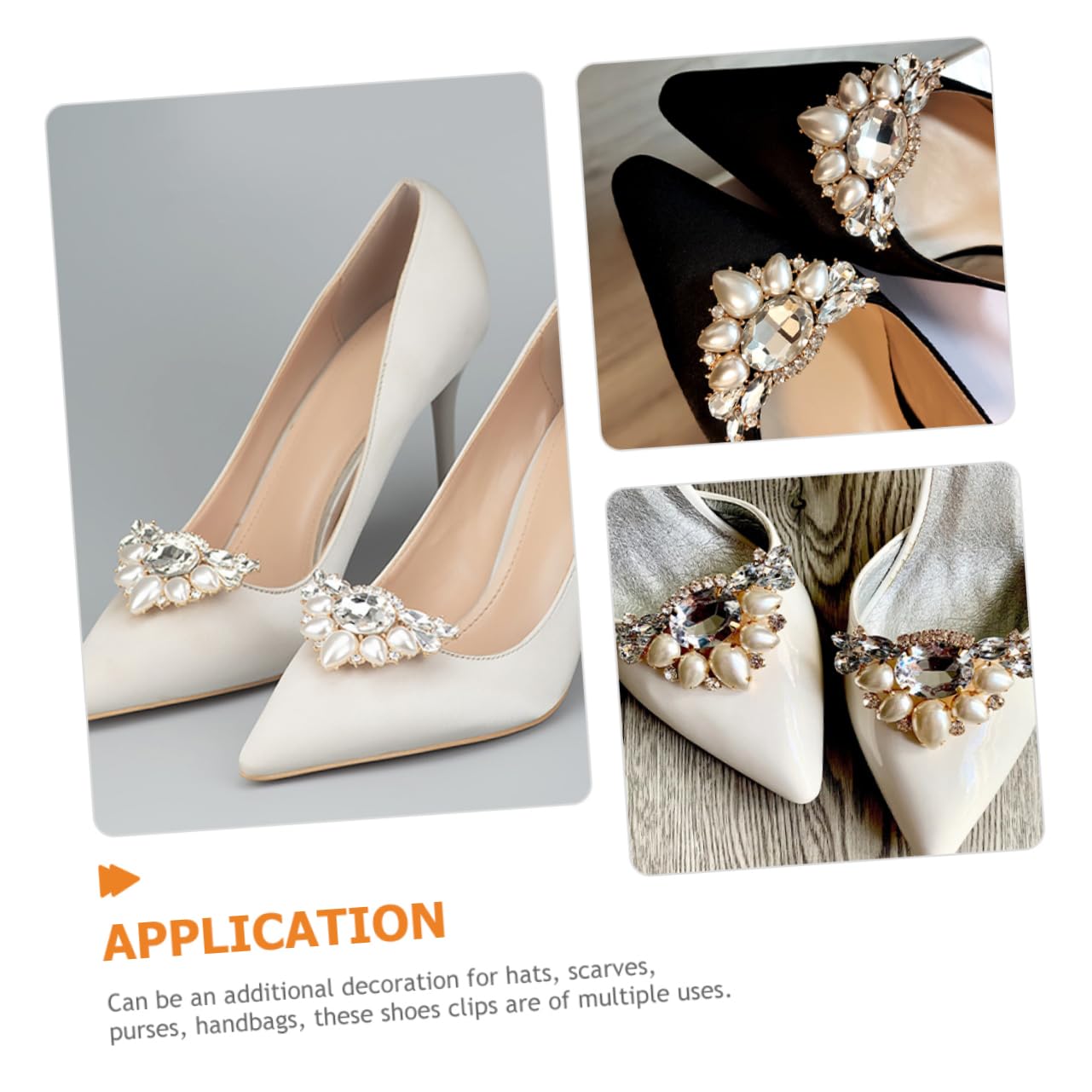 GALPADA 5paia Clip Per Scarpe Sposa Decorazioni Rimovibili Per Scarpe Cerimonia Accessori Per Matrimoni e Adatte