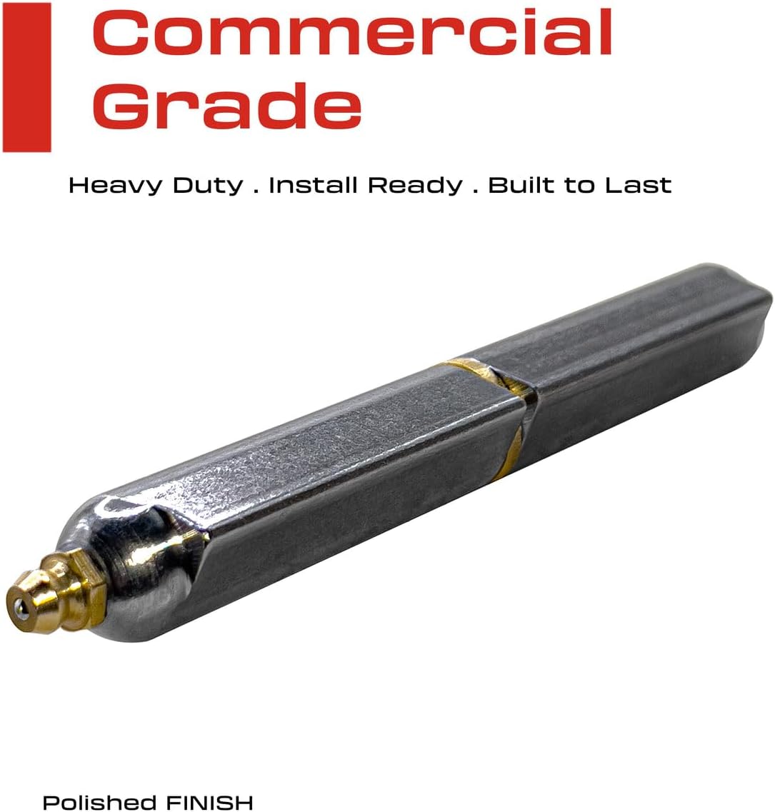 5” Inch Weldable Bullet Hinge – Heavy Duty Barrel Hinges – Weld On Gate Hinges – Weldable Door Hinges – Weld BBQ Smoker Hinge – 5.01" Inch x .774" Inch – Heavy Duty Steel TearDrop Body Pin Grease Zerk