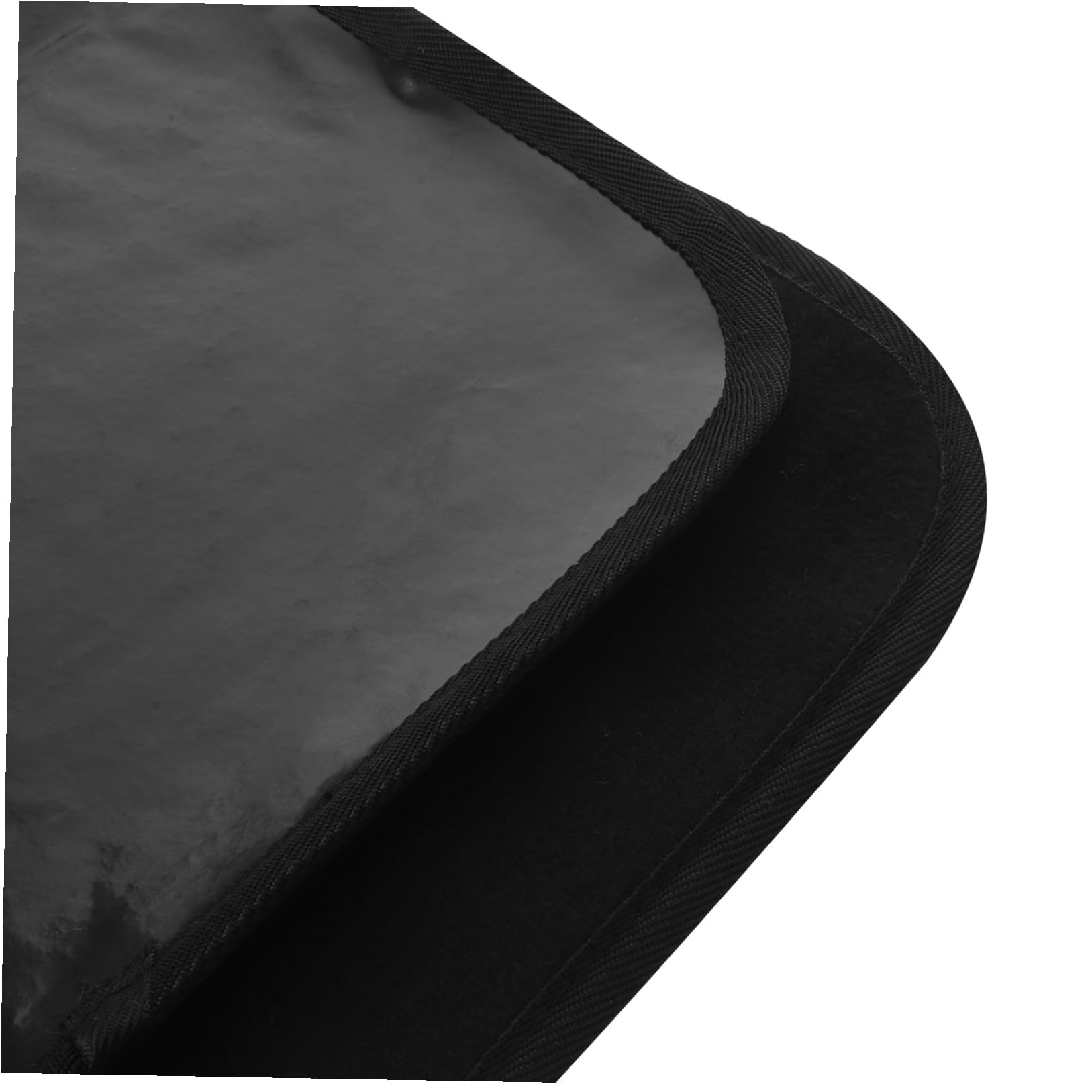 DOITOOL Tappetino Ignifugo per Caminetto a Mezza Forma in Poliestere e Pvc, Resistente al Calore, Protezione Pavimento per Uso Interno ed Esterno in Inverno