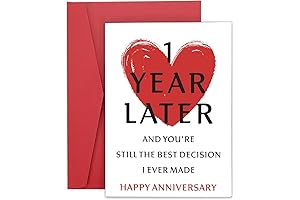 Personalized Anniversary Card for First Valentine's Day Gift for Boyfriend