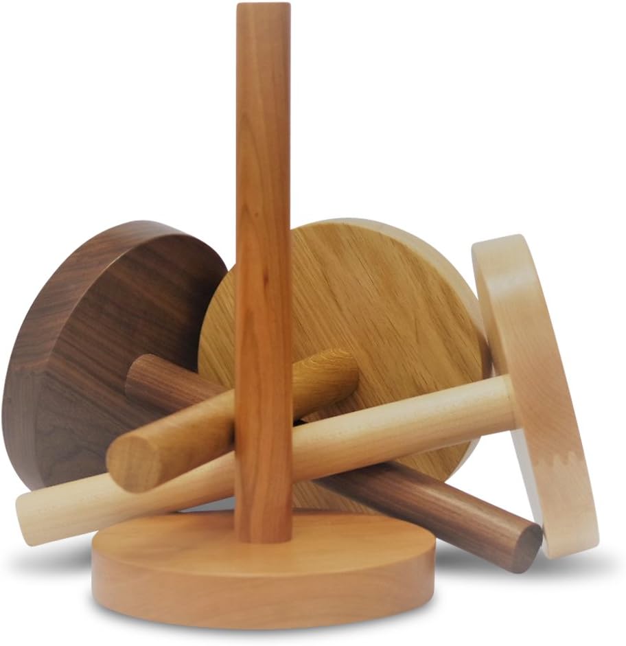 Luxury Kitchen Towel Holder (Maple, Height 300mm x Diameter 170mm)