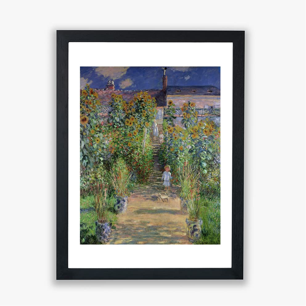 Impression murale Claude Monet Jardin des Monets poster giclée encadré XL