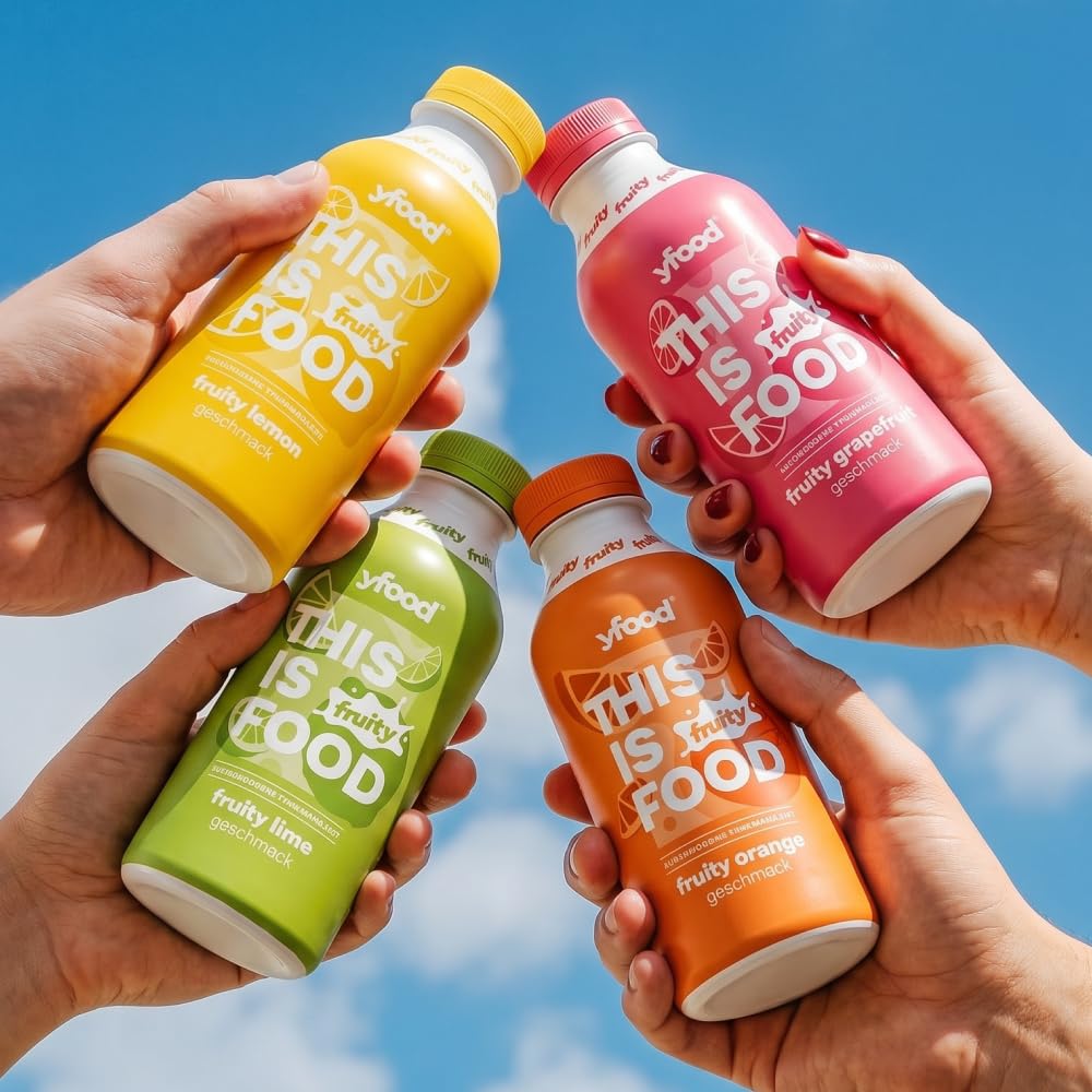yfood Fruity Trinkmahlzeit - für unterwegs & stressige Tage - vollwertig & ready-to-drink (6 x 500ml)