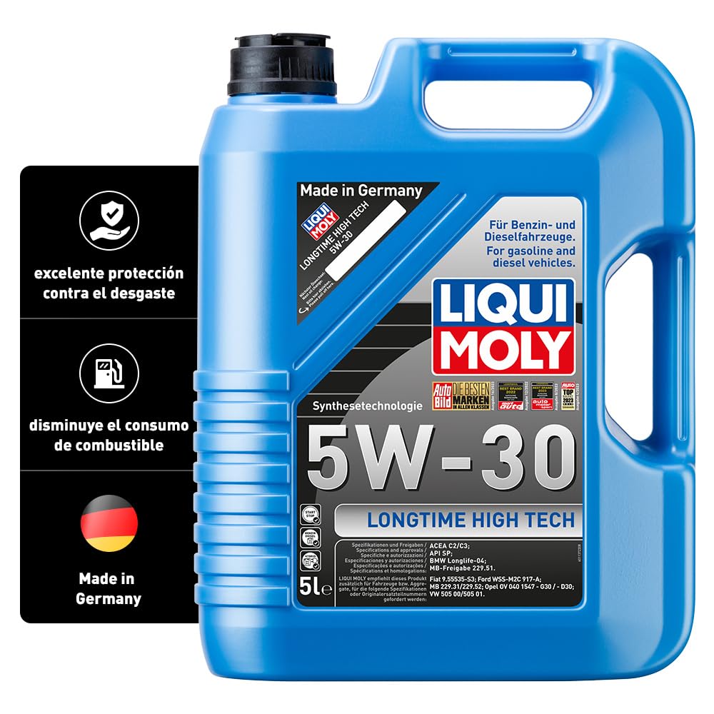 LIQUI MOLY Longtime High Tech 5W-30 | 5 L | Tecnología de síntesis Aceite de motor | 9507