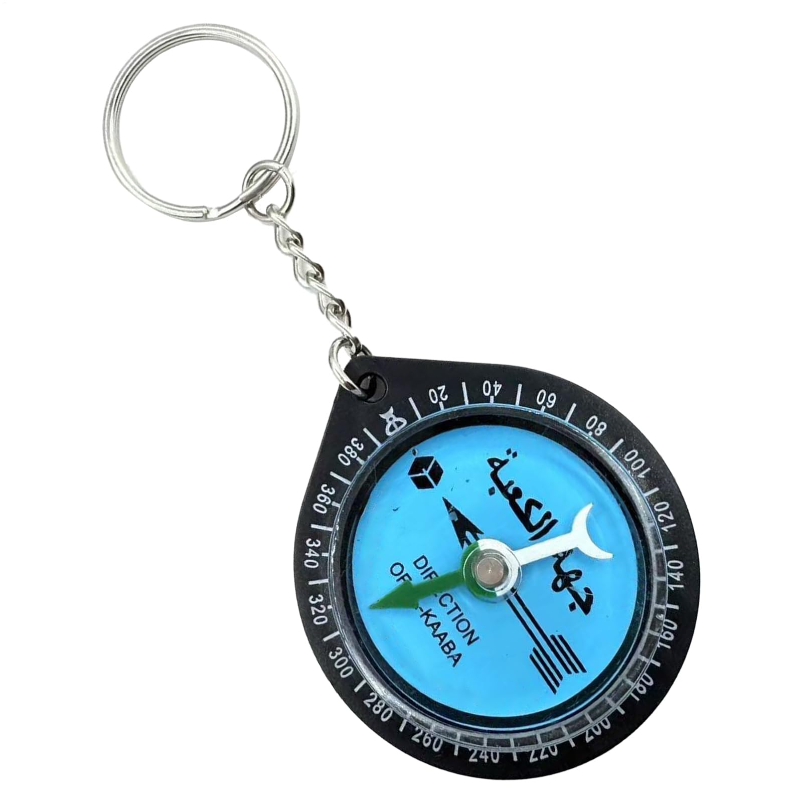Worship Compass - Portable Prayer Compass | Travel Qibla Finder Keychain | Direction for Salah, Camping and Backpack