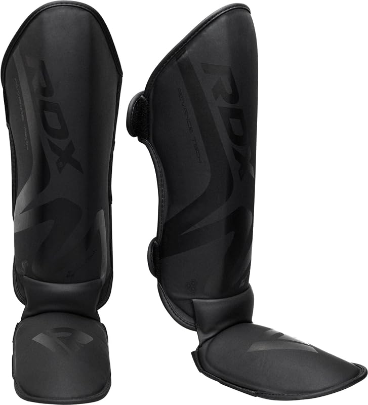RDX Muay Thai Shin Guards for Men and Women Non-Slip Fit, Full-Contact Protection Adult Shin Pads, MMA, Kickboxing, Sparring, Taekwondo, Shin Protectors Muay Thai, Martial Arts