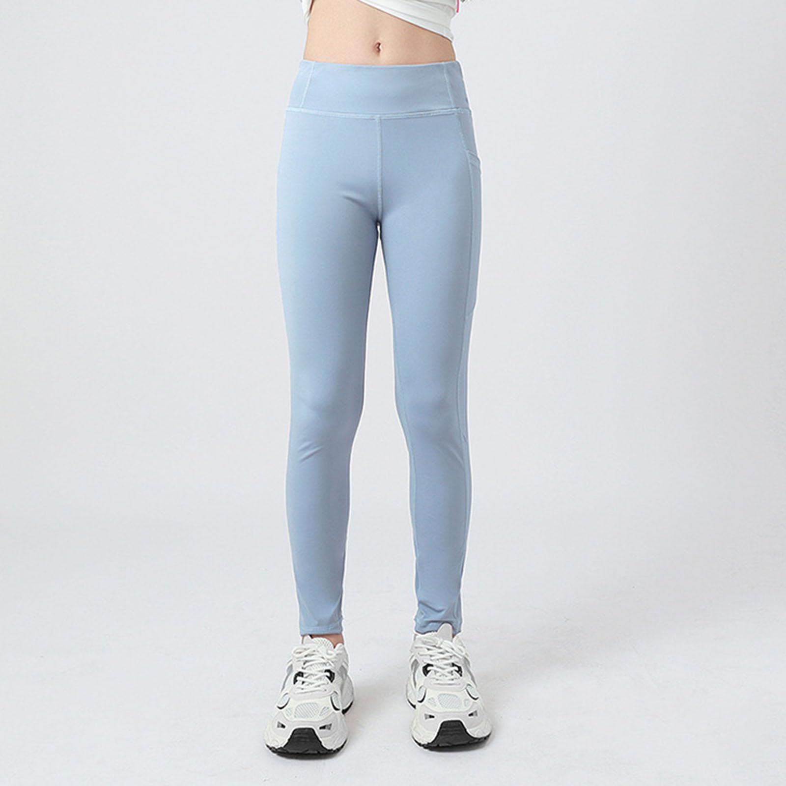 Pantalones deportivos para niñas, leggings atléticos para niñas, pantalones de baile, correr, yoga, entrenamiento, baile activo, mallas con bolsillos