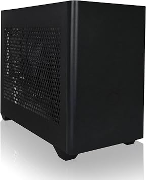 Mini-X Gaming PC - Ryzen 7 5700X CPU, Nvidia Geforce RTX 5060 TI 8G GPU, 32GB RAM, 1TB NVME M.2 SSD, Heat-Pipe Cooler, ARGB Fans, WiFi/AC, mini Case, Windows 11 Black