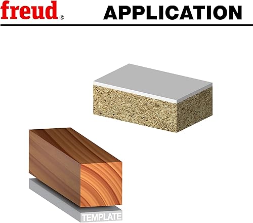 Miniatura 6 de Broca de fresado de 2 ranuras con mango de 1/4 de pulgada Freud 42-080 7/8 de pulgada de diámetro