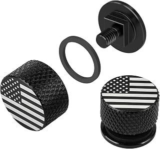 Anodized Aluminum Welding Hood Fasteners for Pipeliner Helmet, USA Flag