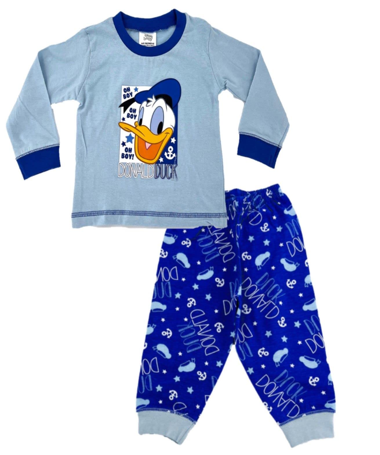 Disney Donald Duck Blue Pyjamas 9-12 Months