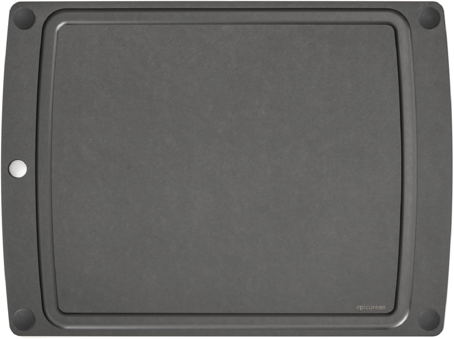 Epicurean505-201502003 All-in- All-in-One Cutting Board with Non-Slip Feet, 19.5" x 14.5", Slate/Black
