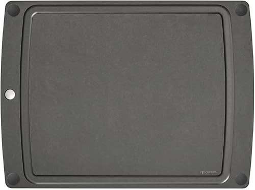 Epicurean 505-201502003 - Tabla de cortar todo en uno con pies antideslizantes, 19.5 x 14.5 pulgadas, pizarranegro Epicurean 505-201502003 - Tabla de cortar todo en uno con pies antideslizantes, 19.5 x 14.5 pulgadas, pizarranegro