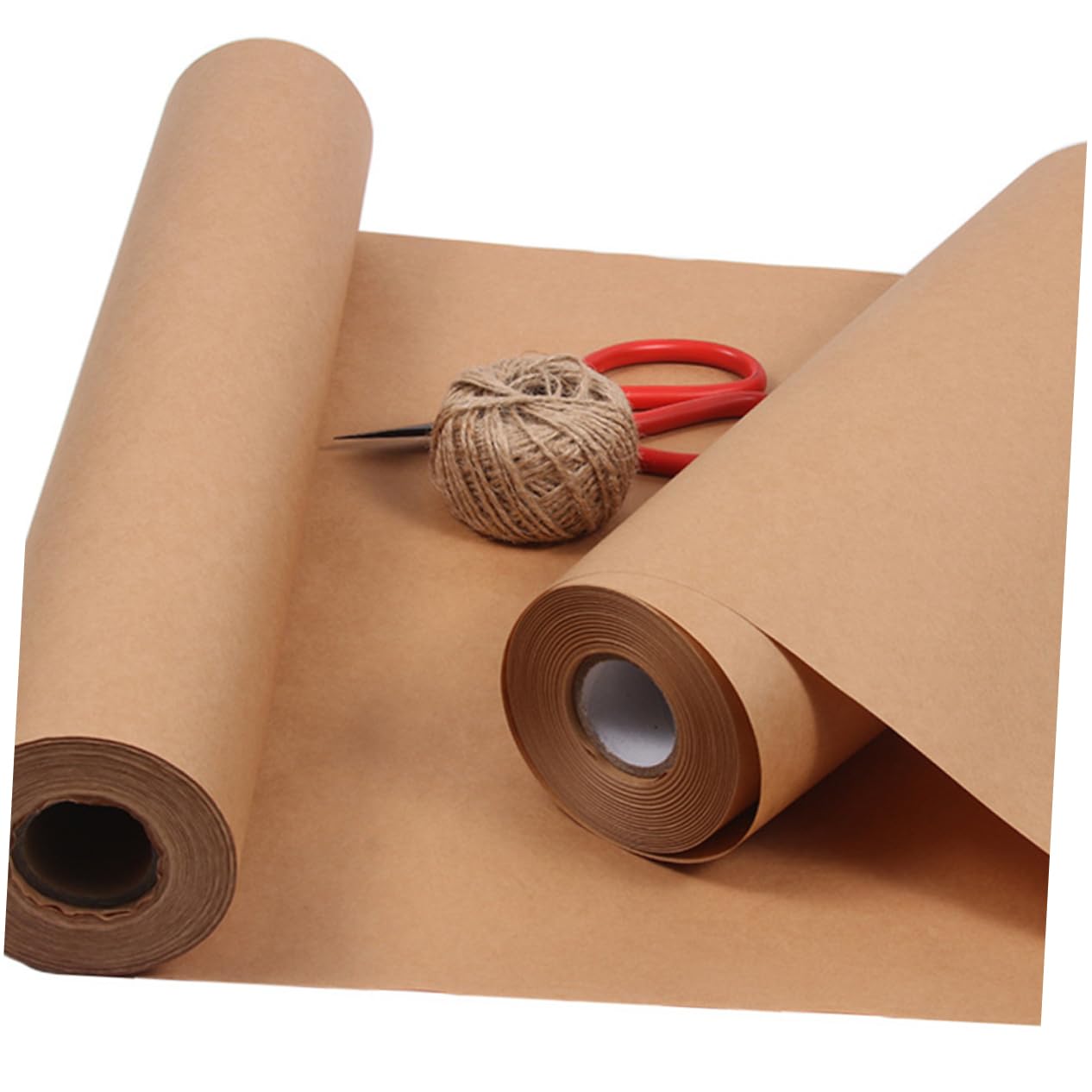 Rouleau de Papier Kraft Marron 45cm X 30m, Emballage Présent | 1 Rouleau, Usage Bouquet et Emballage, Papier Kraft Décoratif pour Colis et Présents
