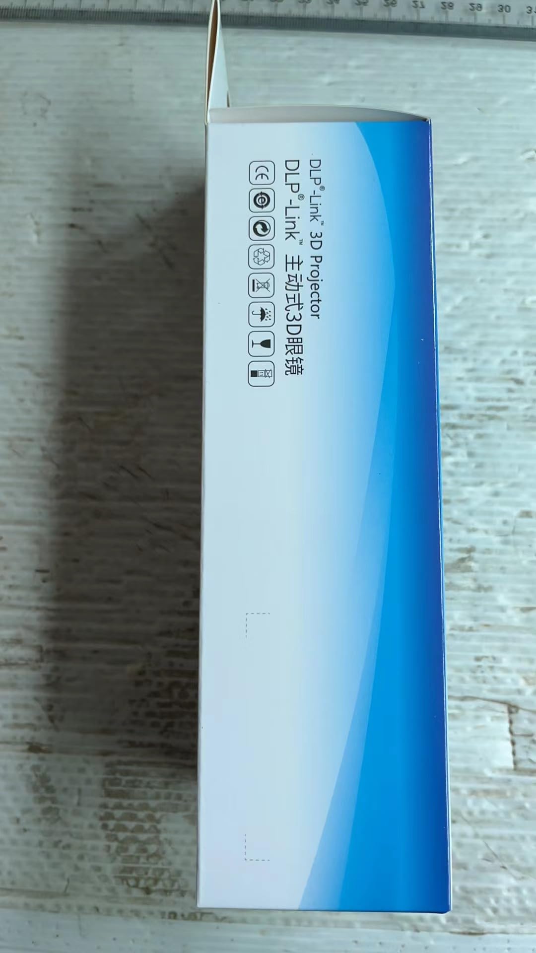 Cocar Occhiali 3D Active Shutter 3D DLP Link ricaricabili per Acer ViewSonic BenQ Optoma, Philips, Panasonic, Vivitek, Dell, JMGO, Cocar Cocar 3D, confezione da 2, colore: blu