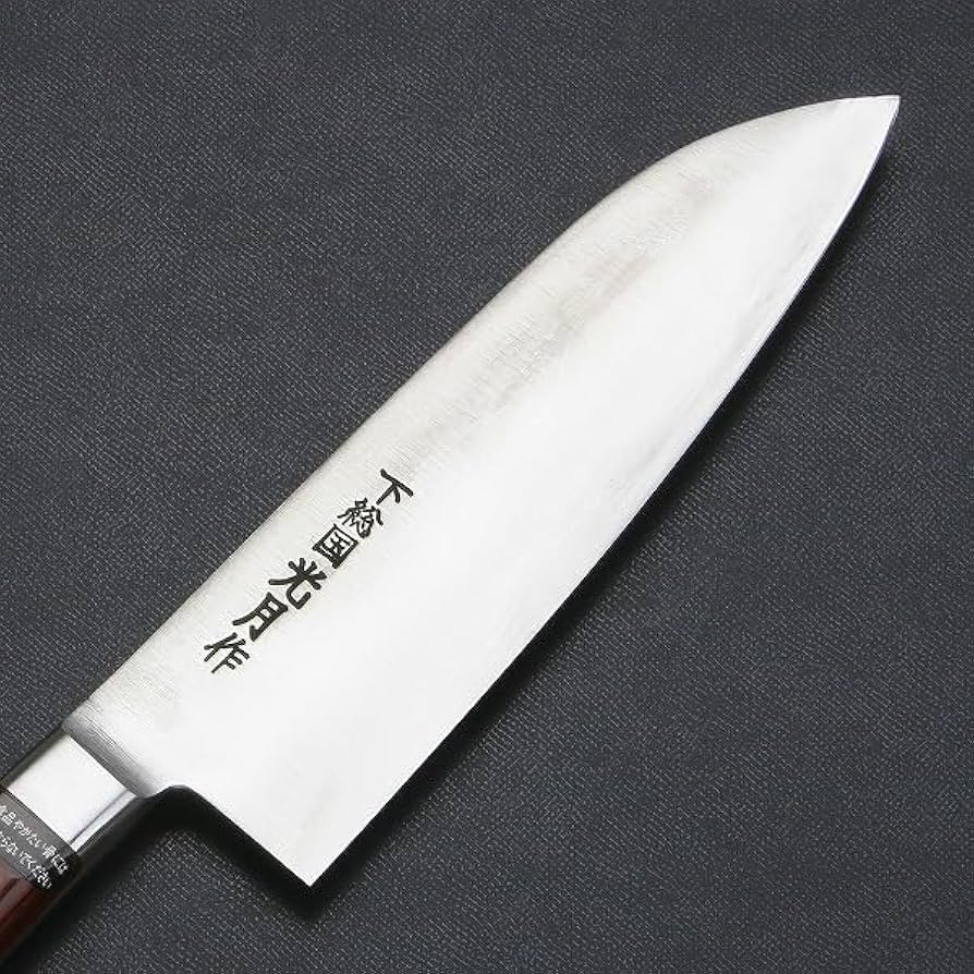 白紙1号 クラッド 万能包丁 170㎜ #9326 焼柄 月光作 月光作 白紙1号 黒打 文化包丁 170㎜ #1321 焼栗柄 包丁・ナイフ