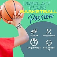 Vista 4 de Infinity Collection - Pulsera de baloncesto de regalo para equipos y jugadores, Ante sintético