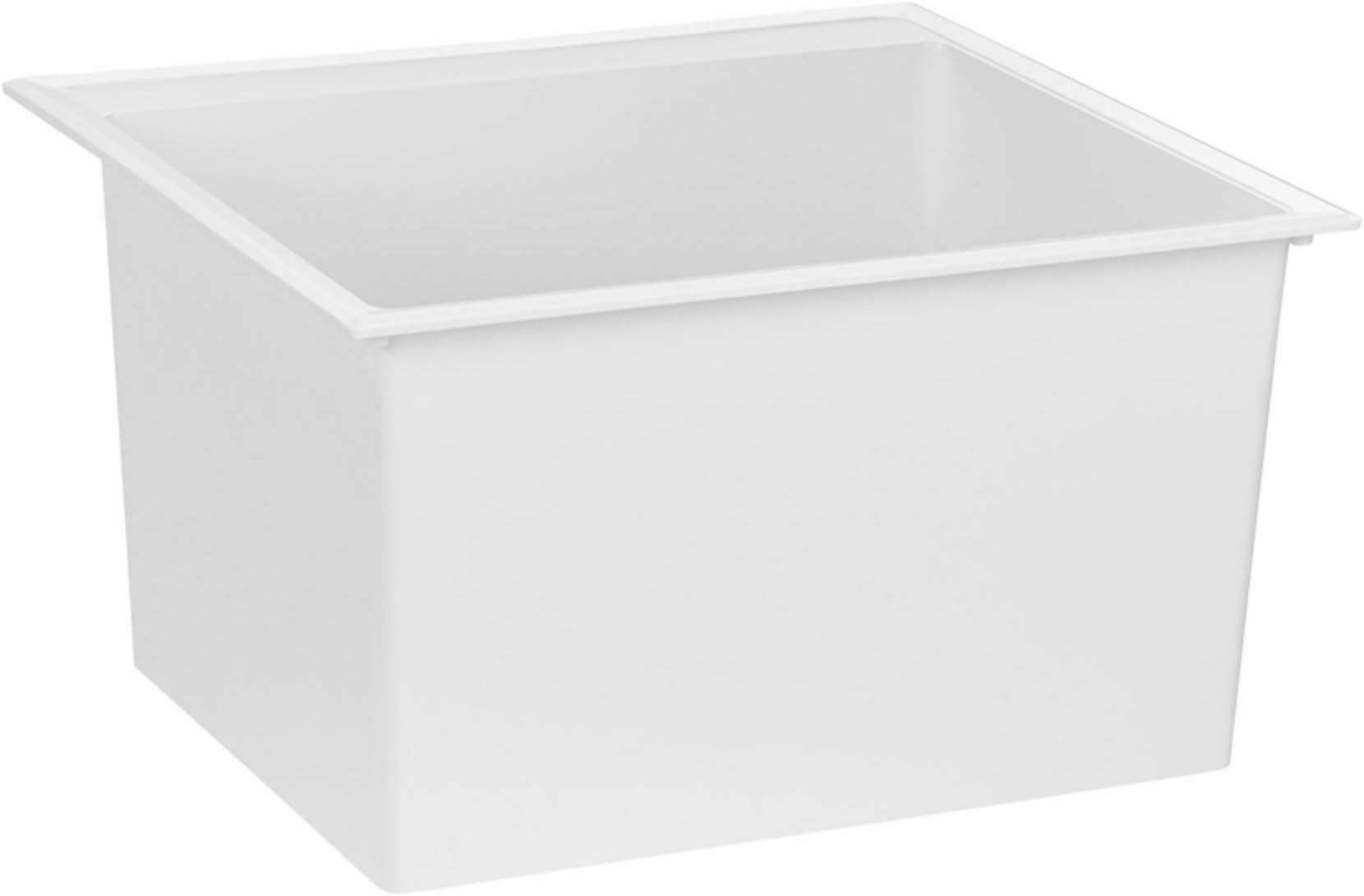 Crane Plumbing DL1 Drop-In Laundry Tub, White