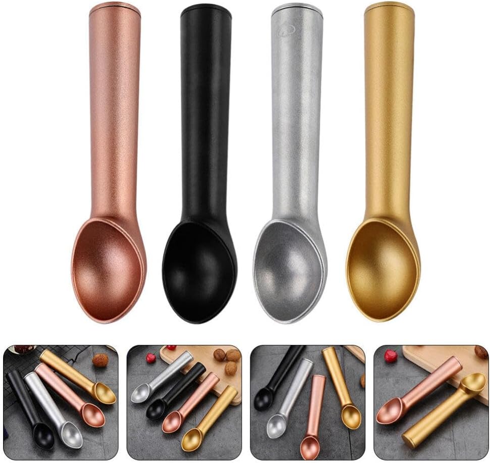 UPKOCH 4pcs Ice Cream Scoop Non-stick Melon Baller for Ice Cream Fruit Meatballs Comfortable