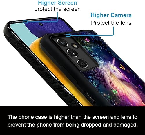 Miniatura 5 de DJSOK Funda compatible con Samsung Galaxy A14 5G, hermoso caballo para niñas y niños, diseño exquisito, a prueba de golpes, antideslizante,