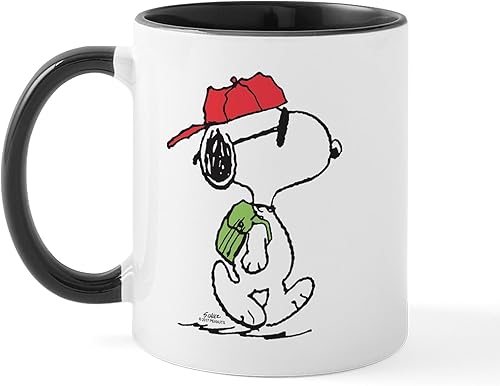 CafePress SNOOPY Joe Cool Taza de café de cerámica, taza de té de 11 onzas disponible en Yaxa Peru
