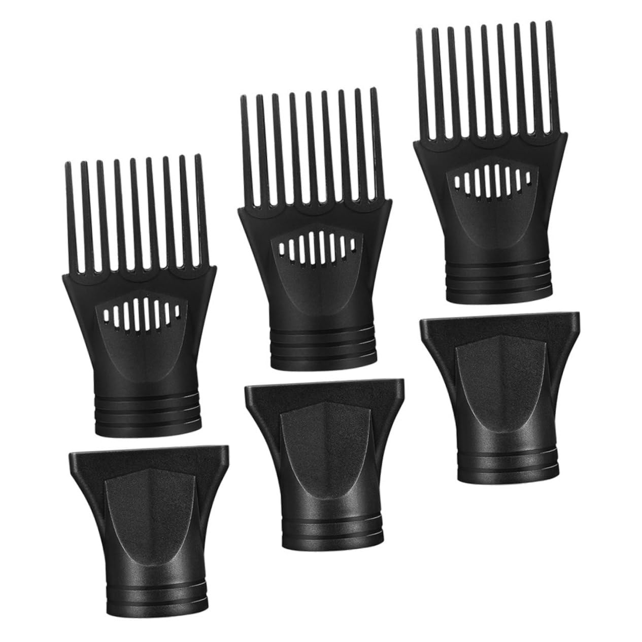 4 Sätze Haartrocknerzubehör Diffusortrockner Föhnkonzentrator Haartrockner mit Diffusor Fonds haarföhn Haartrocknerdüse Düsen für Haartrockner-Ersatz Nylon Black