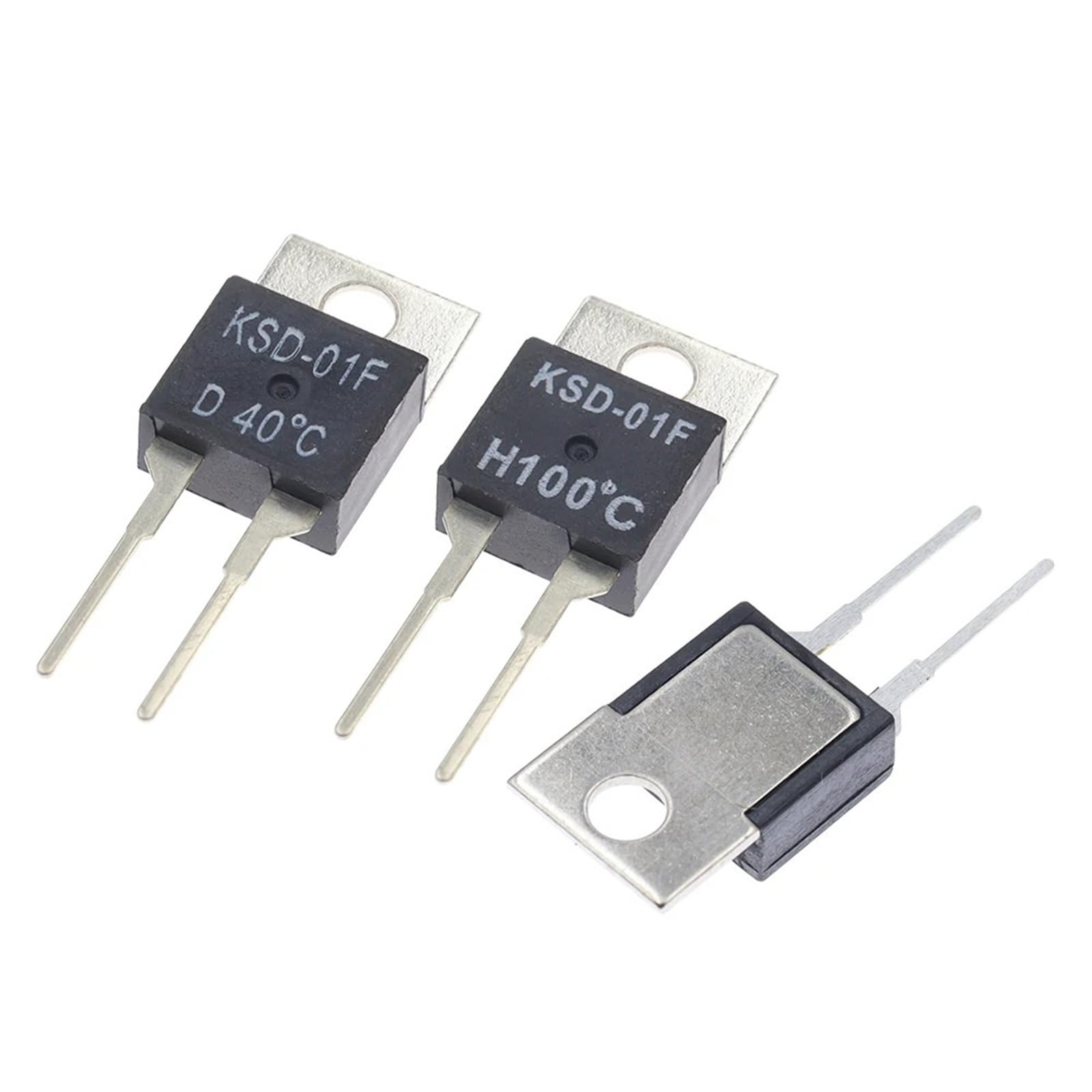Sfymorhe 45C 25C 30C 35C 40C Nc Normally Closed No Normally Open 1.5A Thermal Switch Temperature Thermostat Ksd-01F Juc-31F 5Pcs(,H (Normally Open))