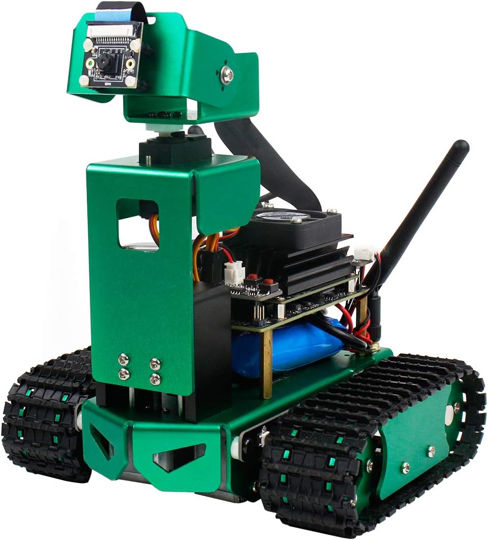 Yahboom Jetson Nano B01 Robot Developer Kit AI Smart Robot Adult Camera Programmable Electronic Project 4GB Autopilot Object Tracking Face Color Recognition (without Nano 4GB)