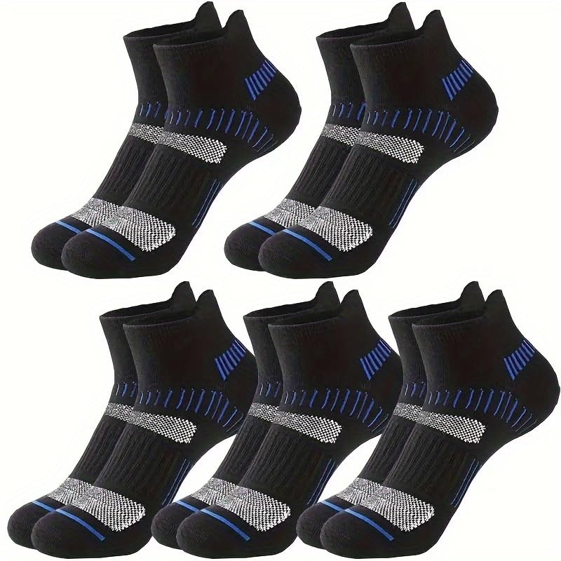 Socks for Men, Suitable for All Seasons, Sweat Wicking and Breathable (5 Pairs)