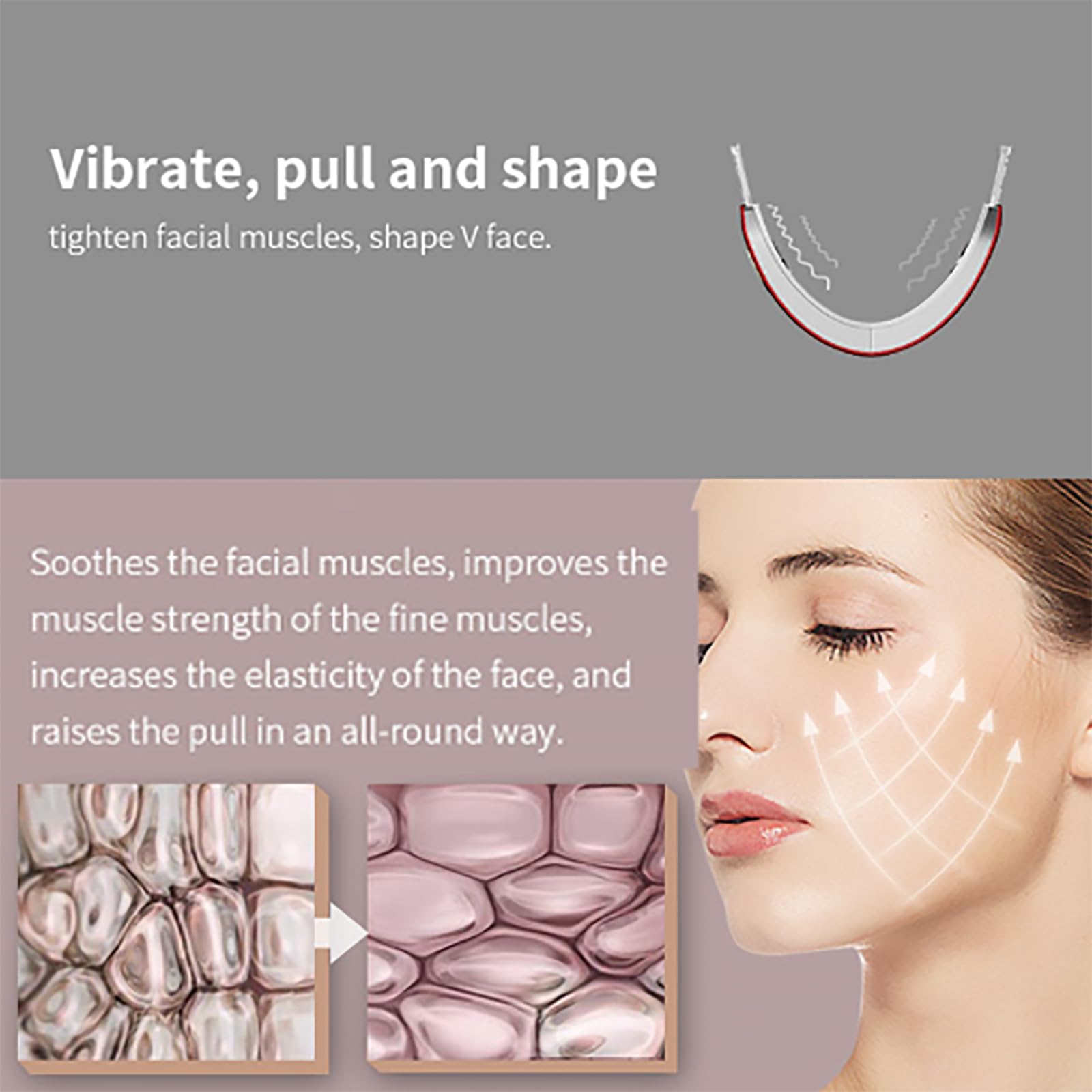 ERICAT Dispositivo De Adelgazamiento Facial, Máquina Reductora De Papada con Mando a Distancia Y Pantalla De Visualización, 6 Modos Y Niveles De Intensidad Ajustables, para Oficinas, Hogares