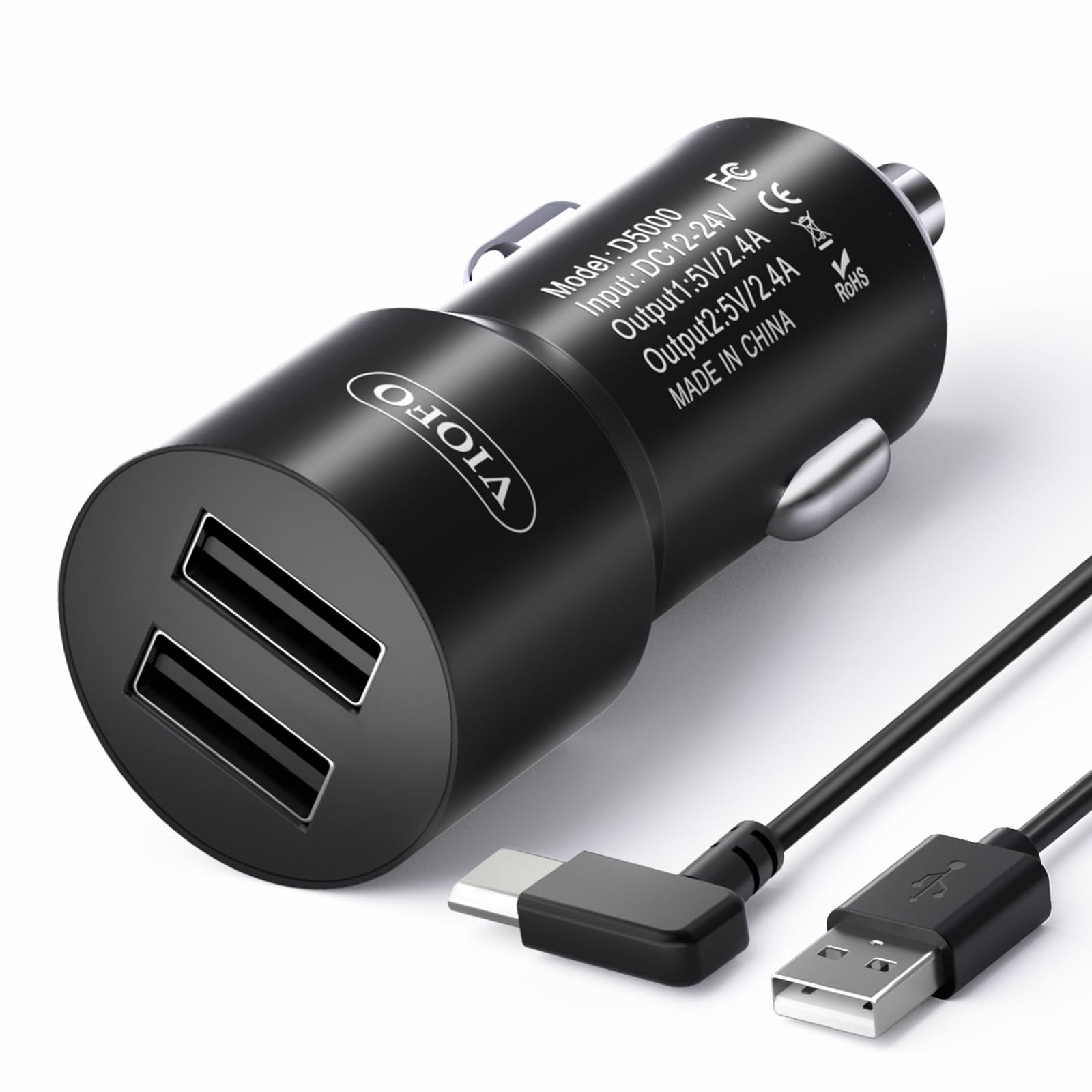Amazon.com: VIOFO D5000 Type-C USB Cigarette Charger with 11.4ft