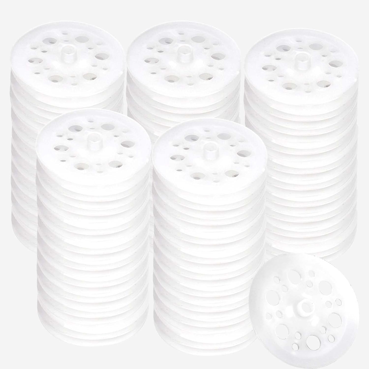 AccEncyc 45mm Plastic Washers 100 Pcs Foam Board Washers Load Spreading