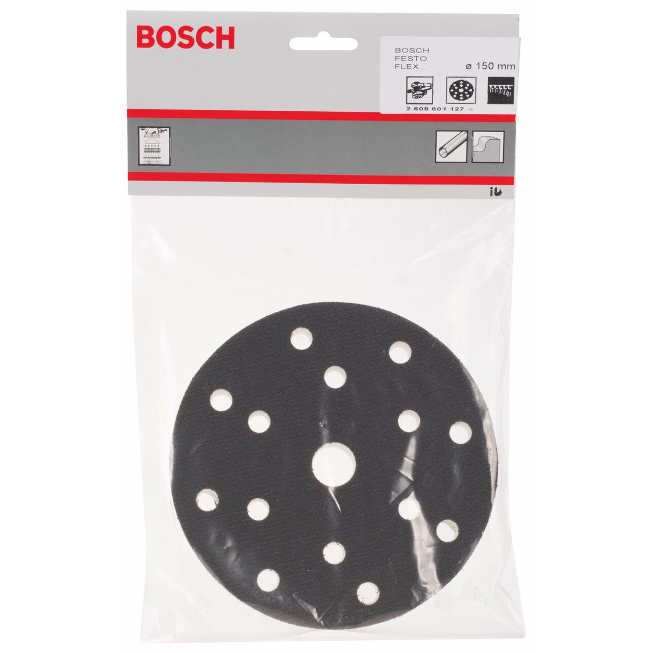 Bosch Accessories Bosch Professional Adapter für Exzenterschleifer (Ø 150 mm, gelocht) (Packung mit 2)