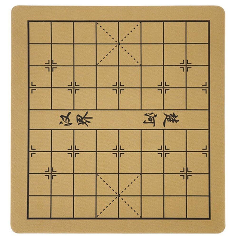 Lpitoy Leather Chinese Chess Board Traditional Chinese Chess Board Game Soft Suede Leather One Side Checkerboard
