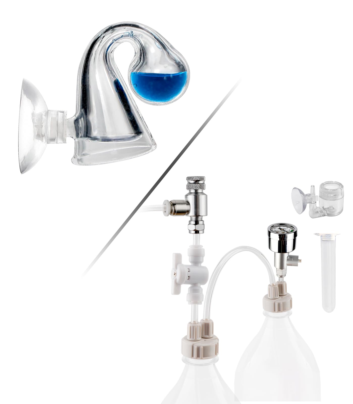 Aquarium G211 CO2 kit + Glass CO2 Drop Checker