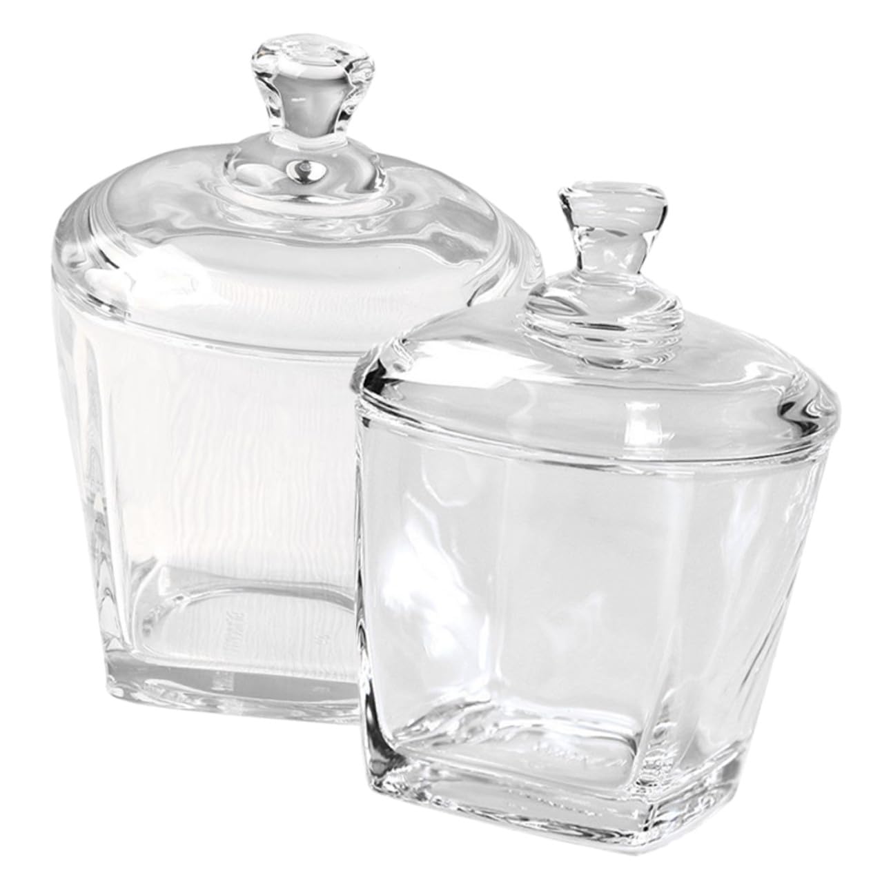 SHINEOFI 2 Stück Glas Snackbehälter Mit Deckel 260ml Aus Klarglas Luftdichtes Bonbonglas Für Süßigkeiten Und Teeaufbewahrung Dekorativer Vorratsbehälter