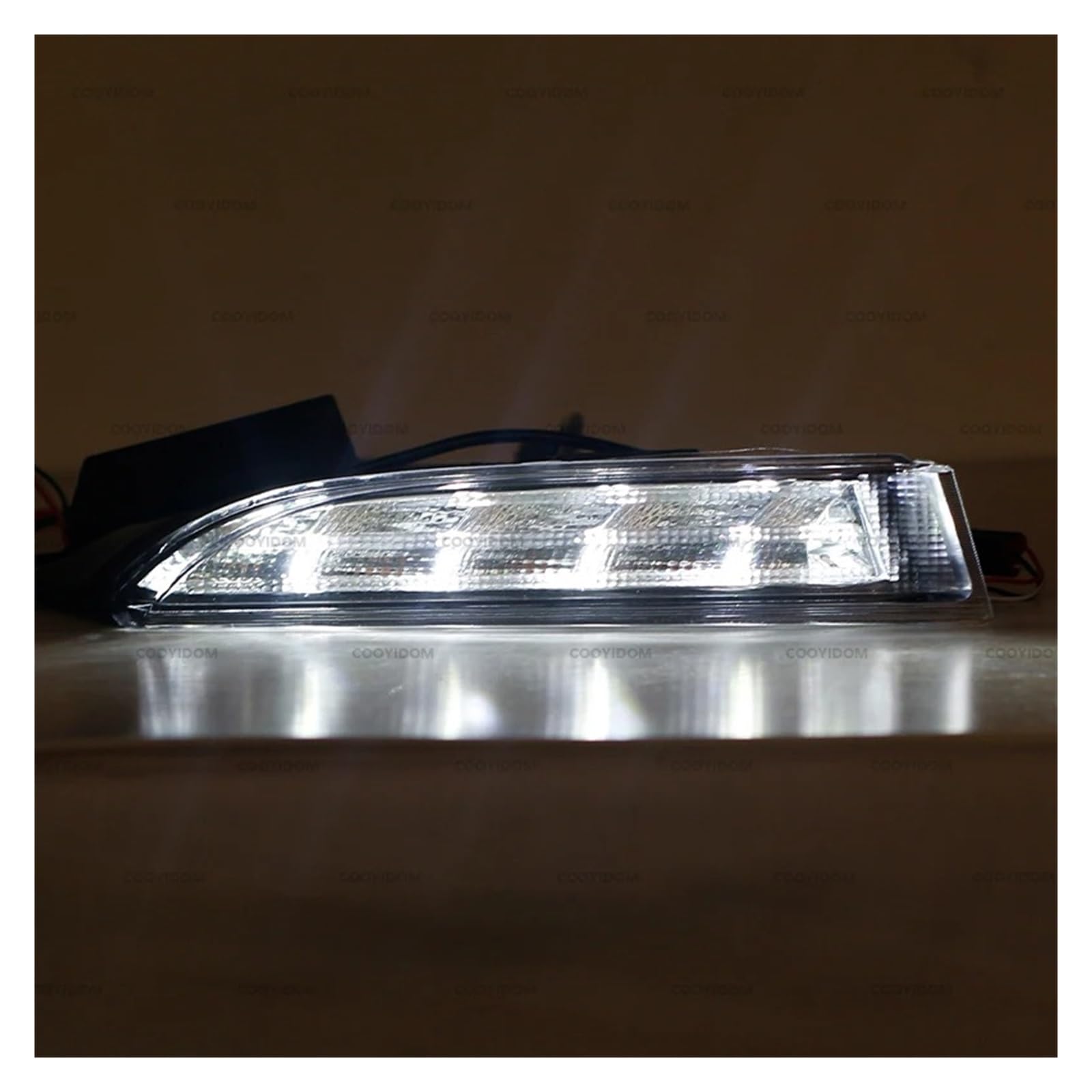 Luces antiniebla para VW para Scirocco R Line 2010 2011 2012 2013 2014 Luces LED Circulación Diurna DRL para Coche, Luz Antiniebla Blanca, Intermitente Amarillo Faros antiniebla(Derecha)