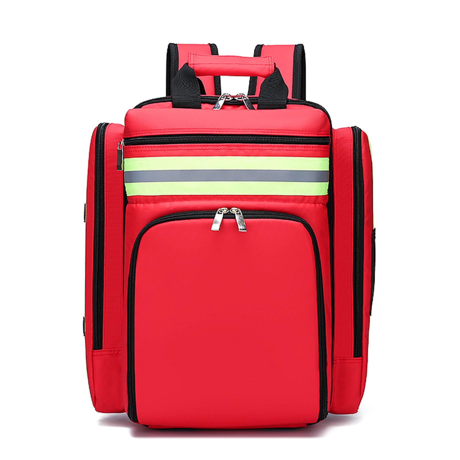 Lyirfan First Aid Backpack Bag,Emergency Medical Backpack Empty,For Trauma Medical Backpack Travel Paramedic Bag, BAG ONLY (Red)