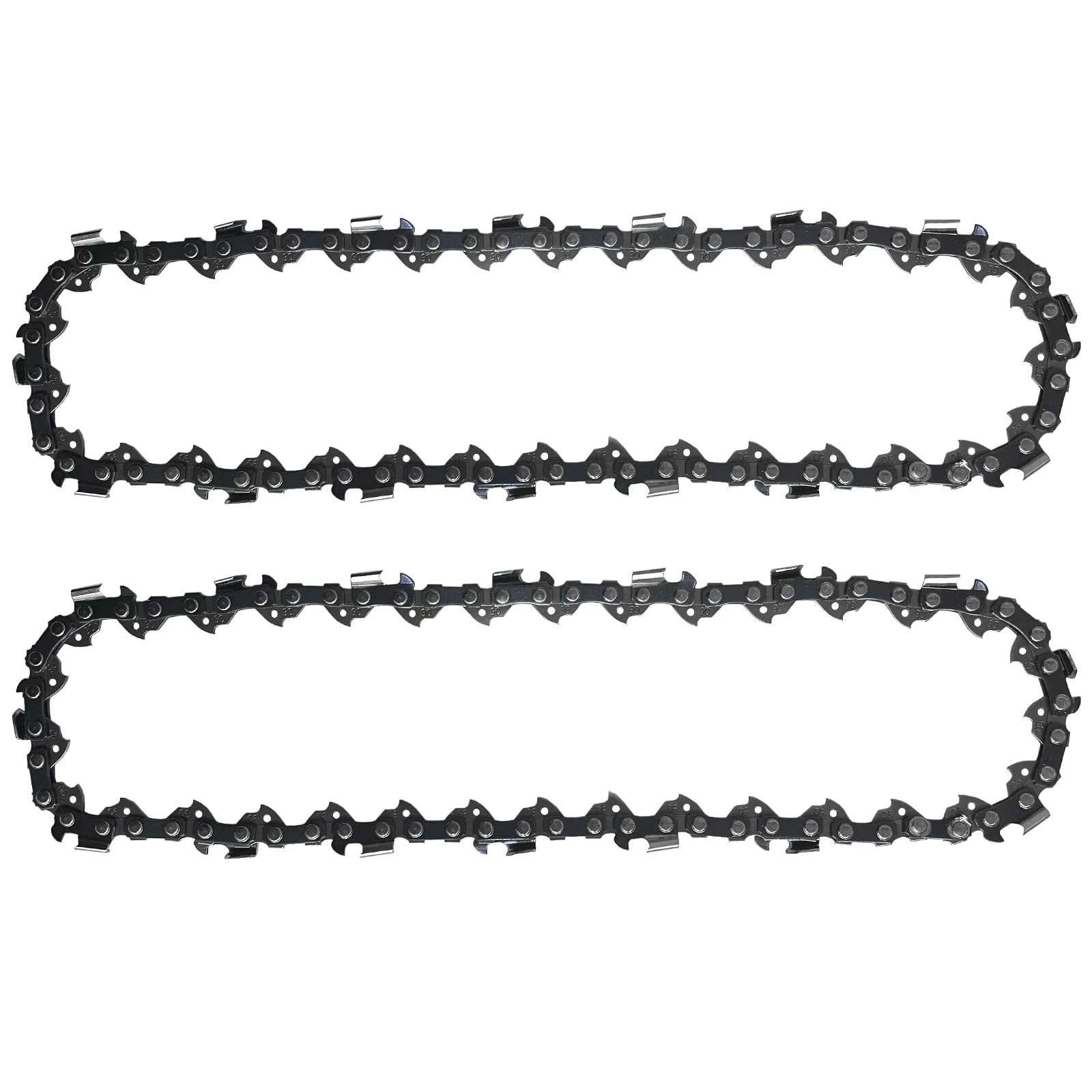 2 catene per motosega da 20 cm, 3/8", 1,1 mm, 33 TG, compatibili con Einhell FORTEXXA 18/20 TH & GC-LC 18/20 Li T, catena per motosega compatibile con Worx WG349E.9
