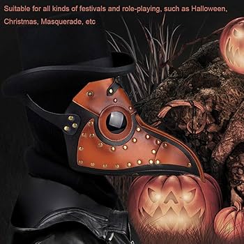 Amazon.co.jp: ペストドクターマスク: ハロウィン医師マスク大人