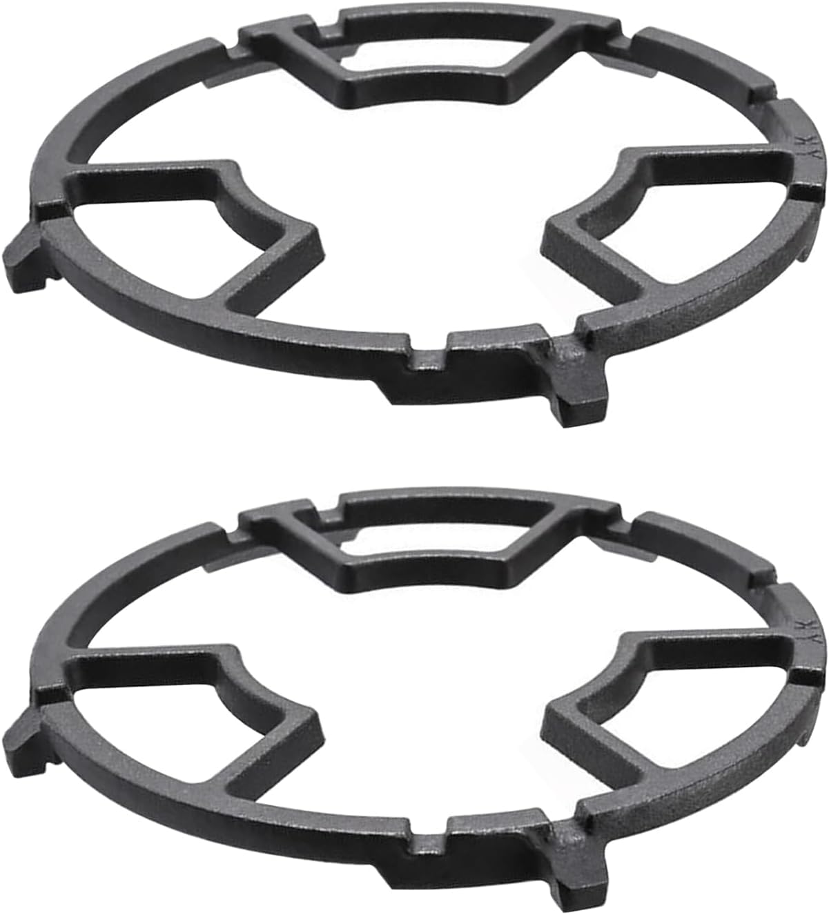Gaskochfelder Support Wok Ring, 17,5cm Gasherd Brenner Ständer, Ständer aus Gusseisen Herdplatte für Gasherd, Rutschfester Gasherd-Wok-Ring (2)