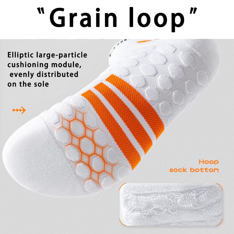 Four pairs男士运动短袜跑步加厚毛巾底吸汗透气防臭袜纯色白黑女袜2