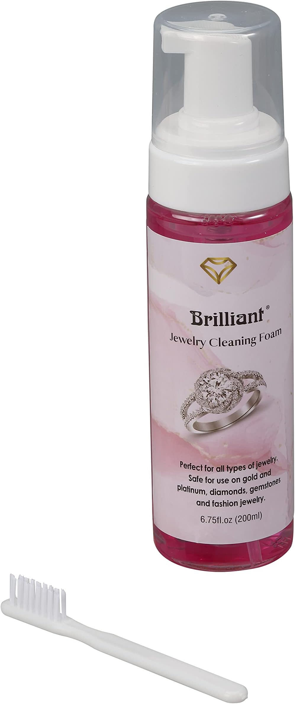 Brilliant Cleaning Foam Jewelry Cleaner, Pink,57-102