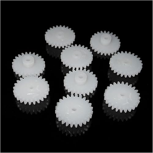 Miniatura 3 de Industria 242A Módulo 0.5 24 dientes POM Plastic Gear Disco Piñón Piezas 24T 2MM Engranajes 10PCSLOTE (Diámetro del agujero 1.95MM, Número de