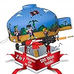 Skywin 2 in 1 Electric Sh00ting Kit with Inflatable Air Tent - Fun for Boys, for Endless Action & Fun, Great for Indoor or Outdoor Play (Fan Not Included)