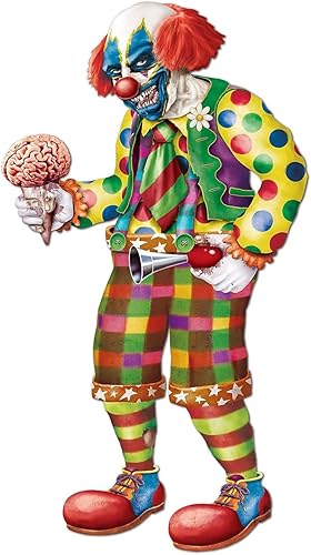 Beistle, payaso zombie articulado, 5 pies, 6 pulgadas