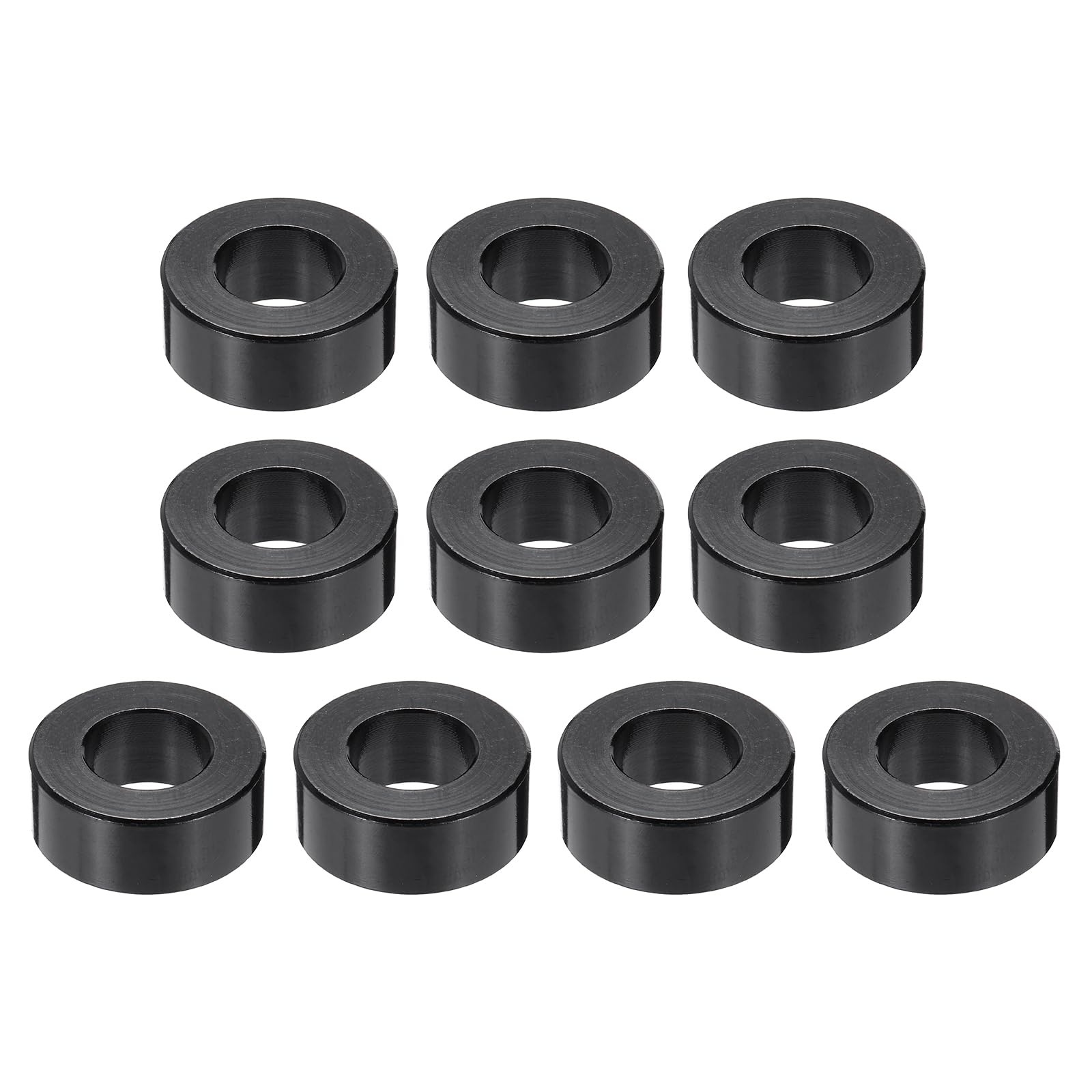 PATIKIL 10pcs M10 Aluminium Spacers, 3/8" ID x 3/4" OD Round Standoff Spacer